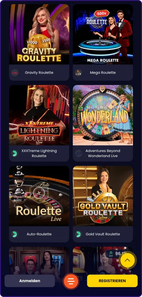 SlotsGem Live Casino Seite 4